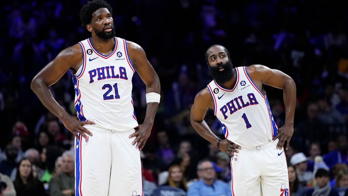 Joel Embiid and James Harden