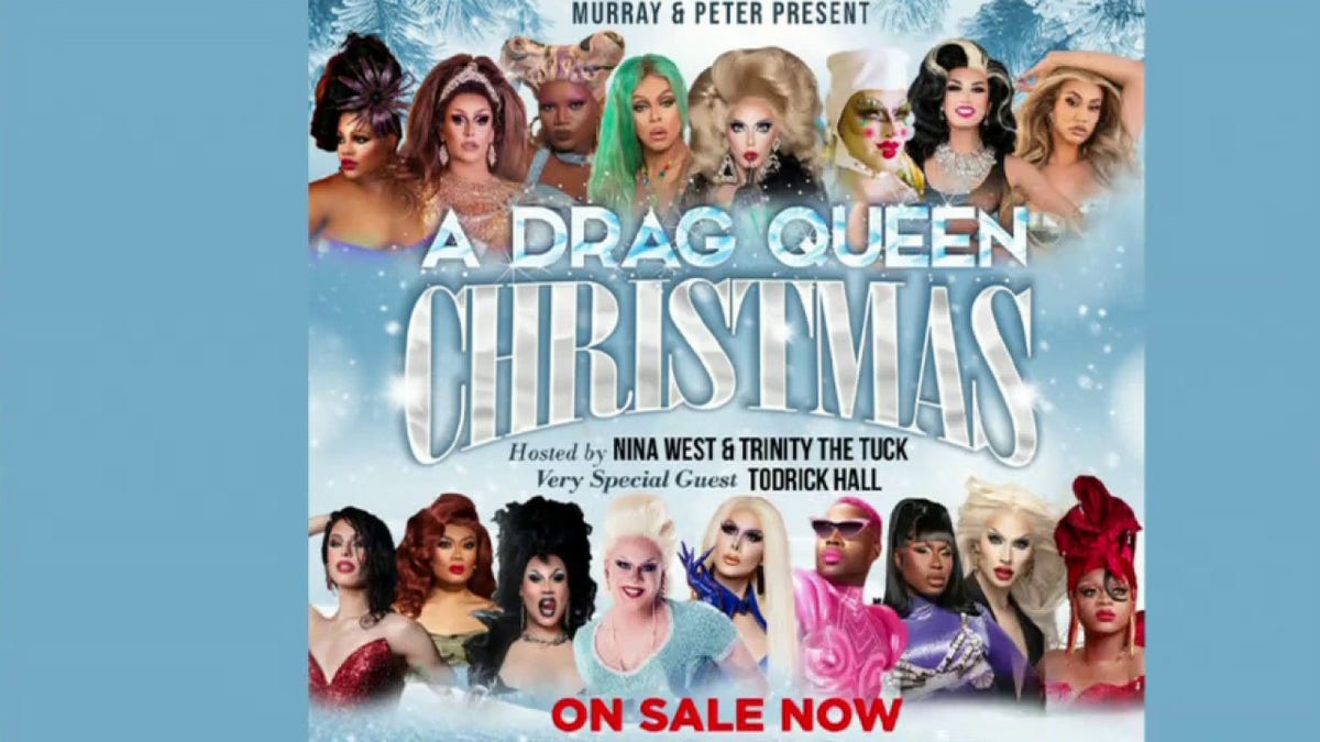 a photo of a drag queen flyer