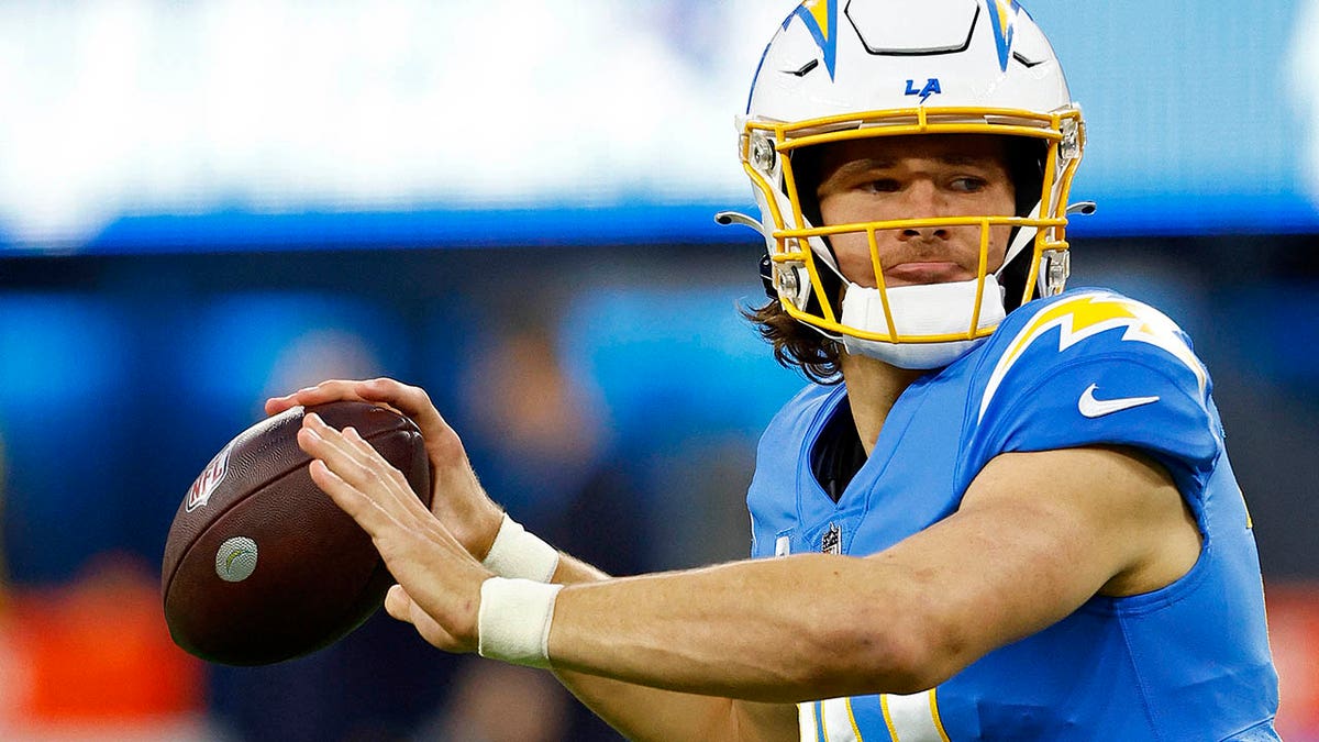 INGLEWOOD, CA - DECEMBER 11: Sunday Night Football player of the game ball  during the NFL game between the Miami Dolphins and the Los Angeles Chargers  on December 11, 2022, at SoFi