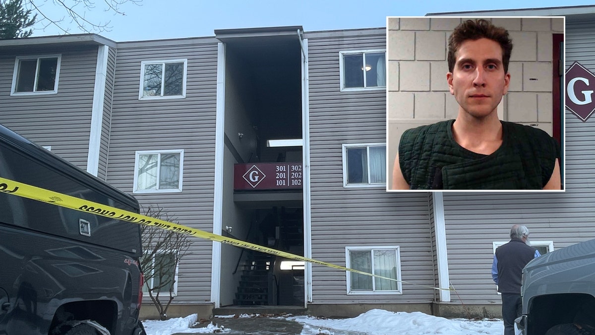 Kohbergers home behind police tape