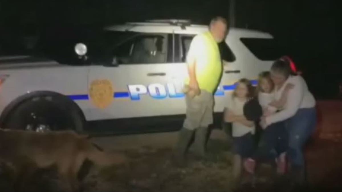 Louisiana dog and family