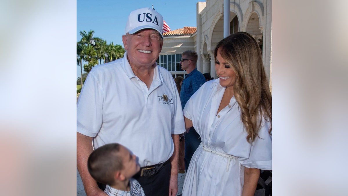 Donald and Melania Trump celebrate Christmas