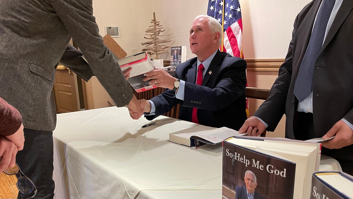 Mike Pence book signing in New Hampshire