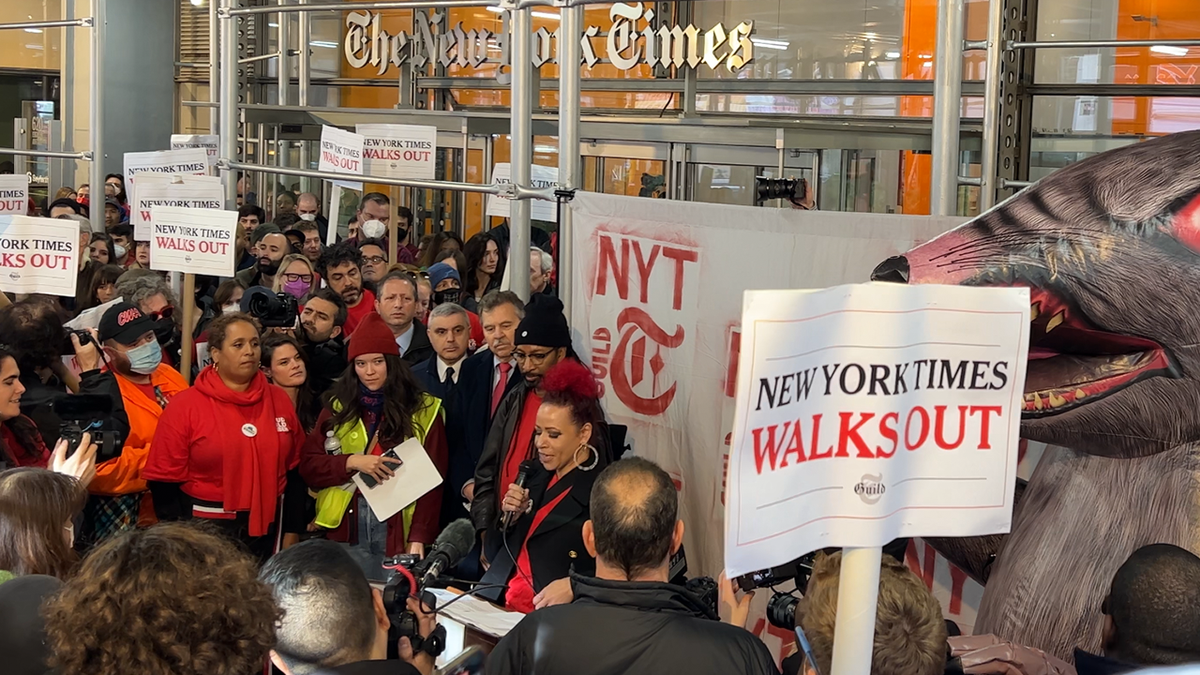 Nikole Hannah-Jones New York Times walkout