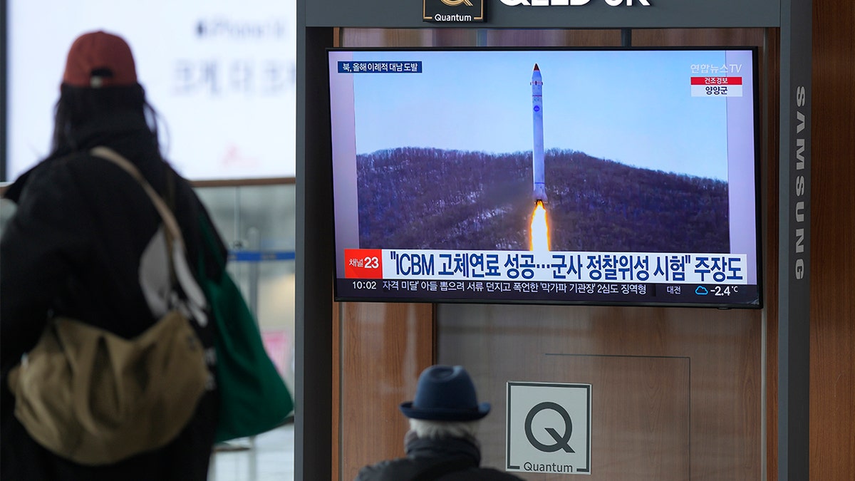 North Korea rocket launch seen on video