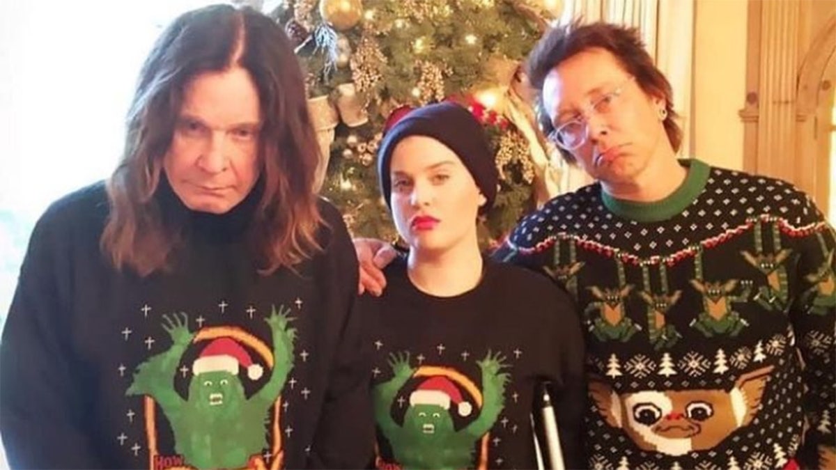 Ozzy Osbourne in Grinch Sweater