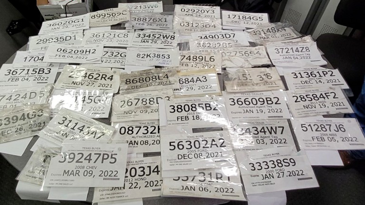 Dallas Police Department seized these tags in one day