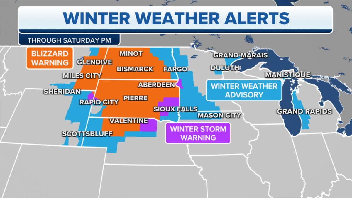 Plains winter weather alerts