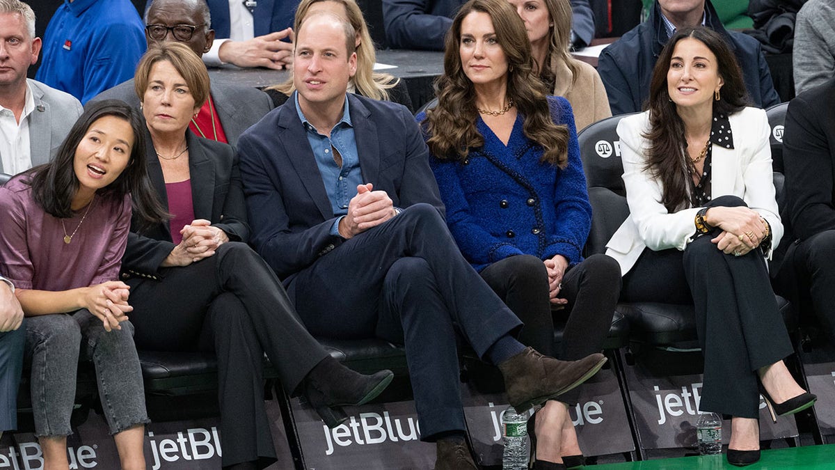 Prince Willam and Kate Middleton at TD Garden Arena