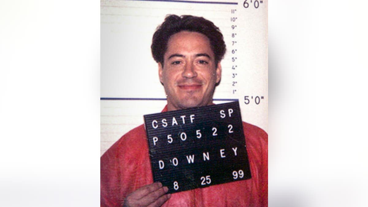 Robert Downey Jr's mugshot