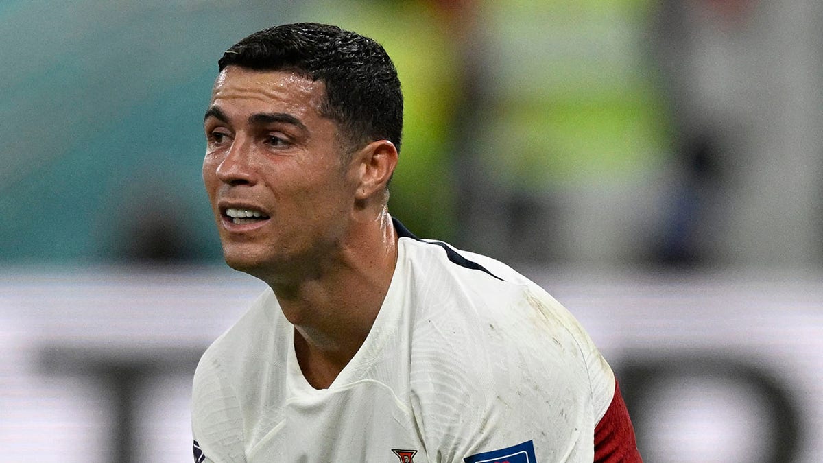 Cristiano Ronaldo reacts after team loss