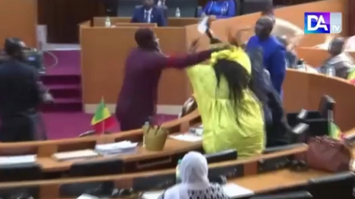 Senegal parliament fight