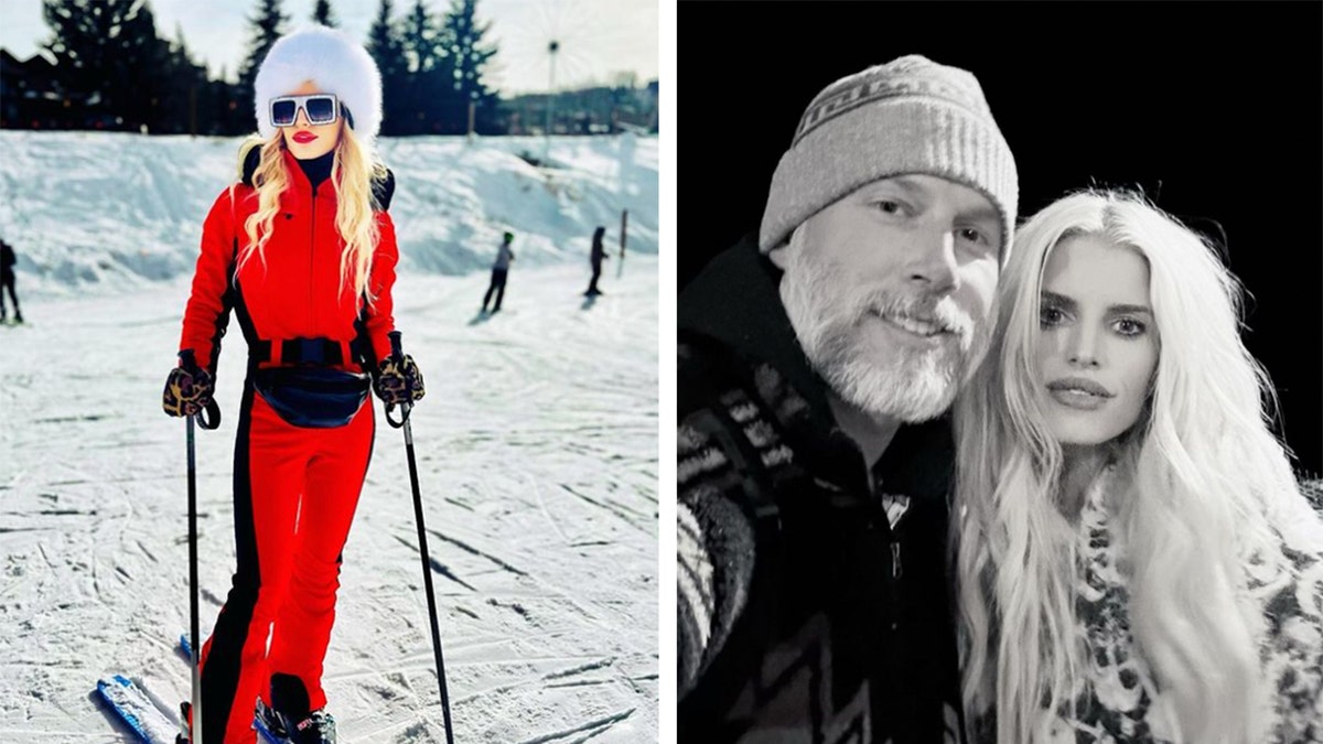 Jessica Simpson with family in Aspen