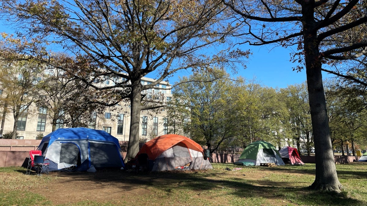 Homeless tent-city in Washington, D.C.