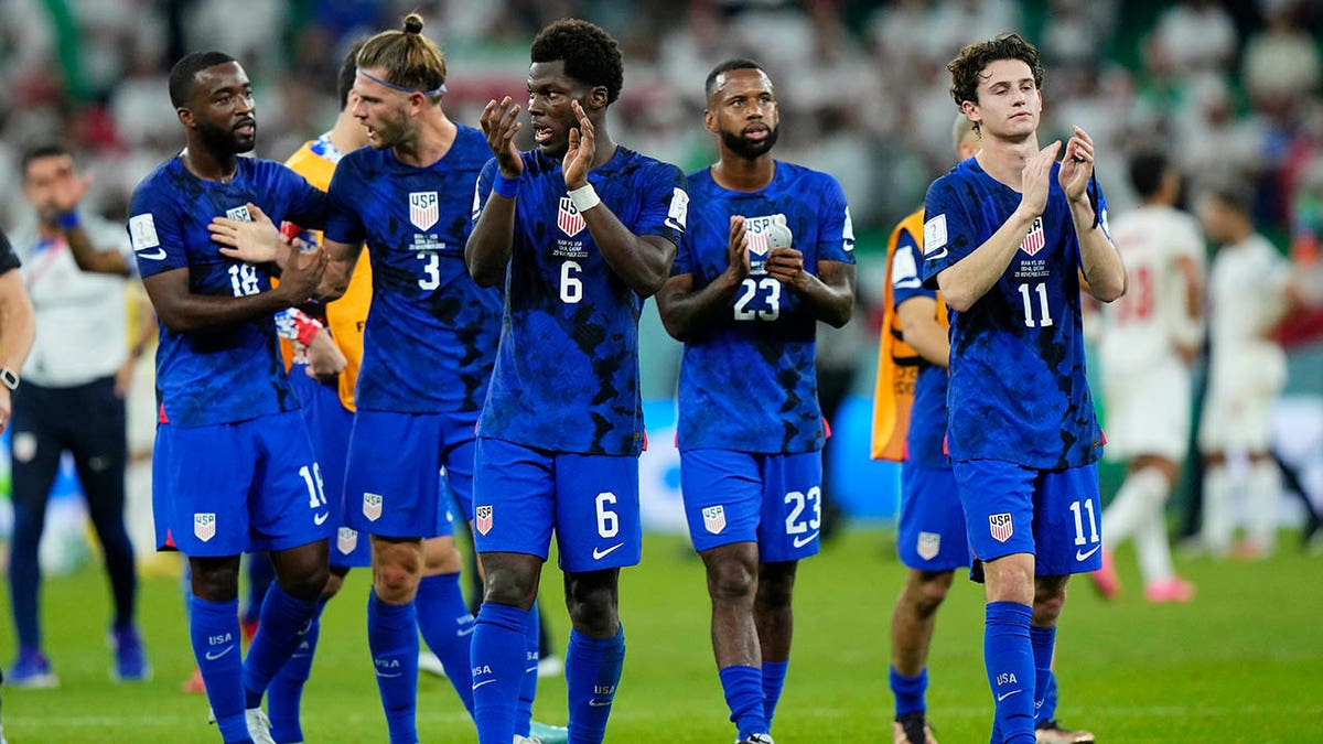 US team walks off the field