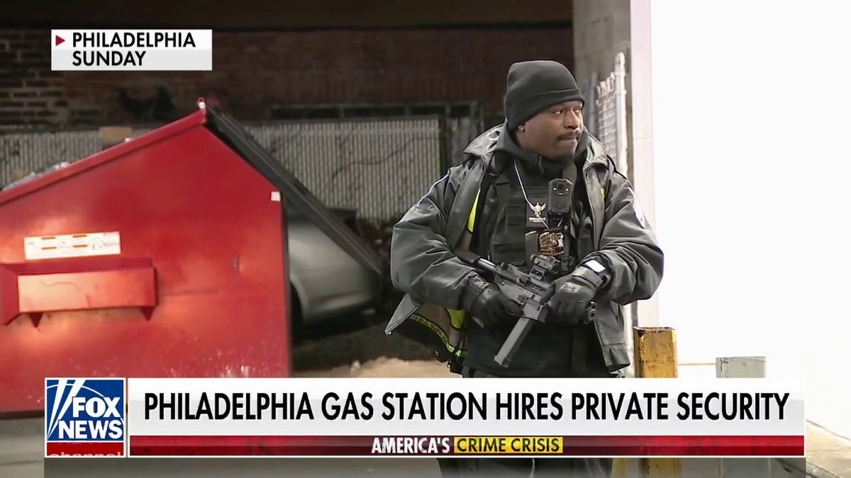 philadelphia gas station security guard