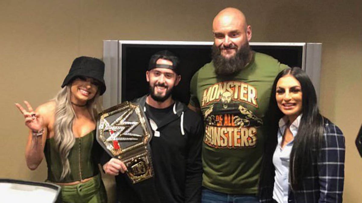 Alex Iurato with WWE stars