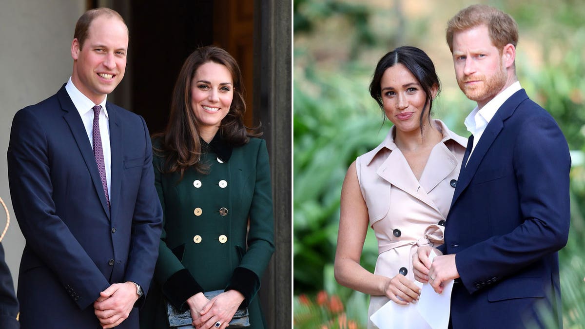 Prince William and Kate Middleton, Prince Harry and Meghan Markle