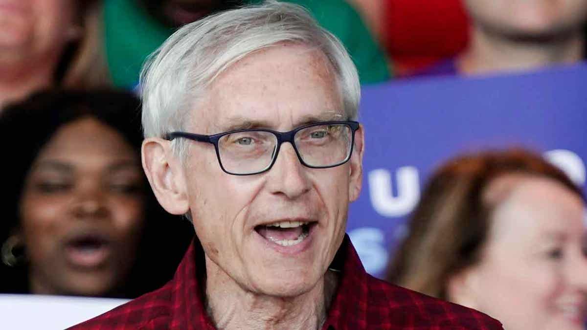 Gov. Tony Evers during a speech