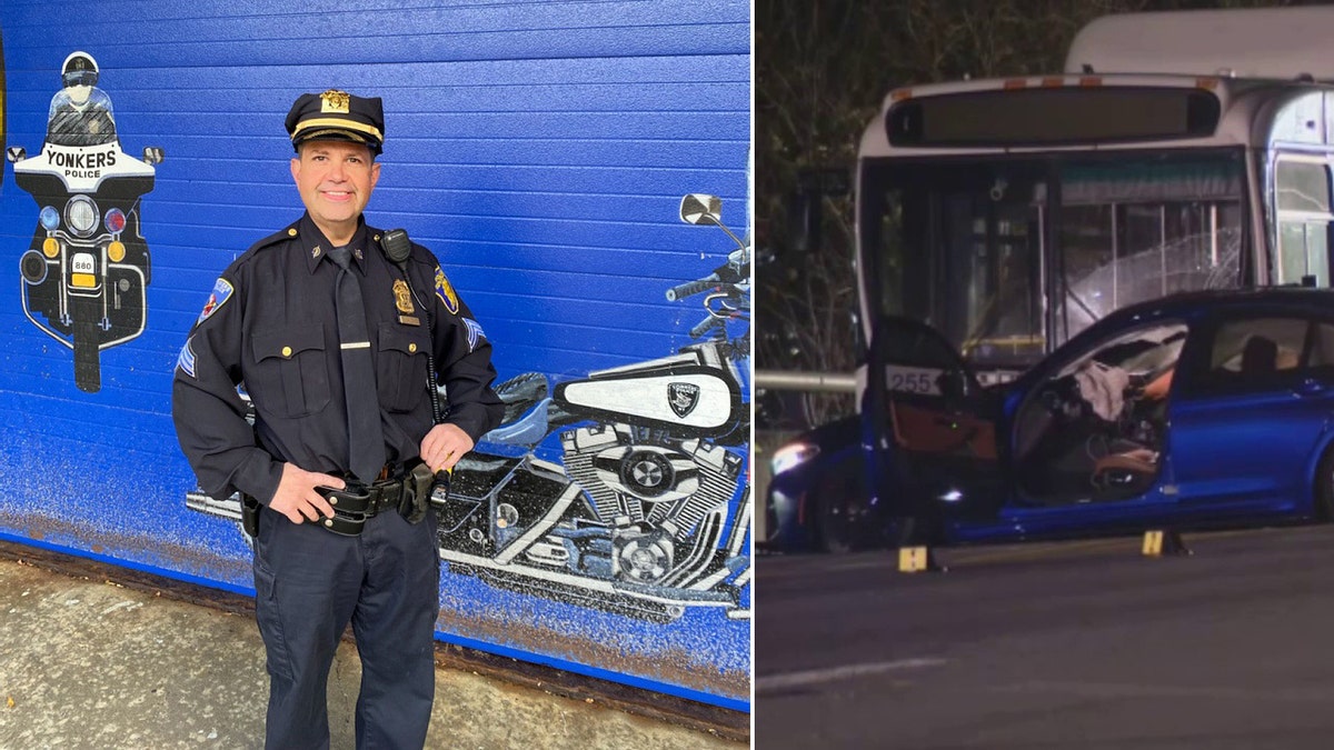 Frank Gualdino and the vehicle that struck his car