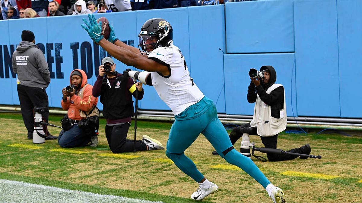 Zay Jones celebrates