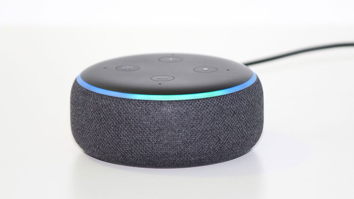 Alexa device with white background