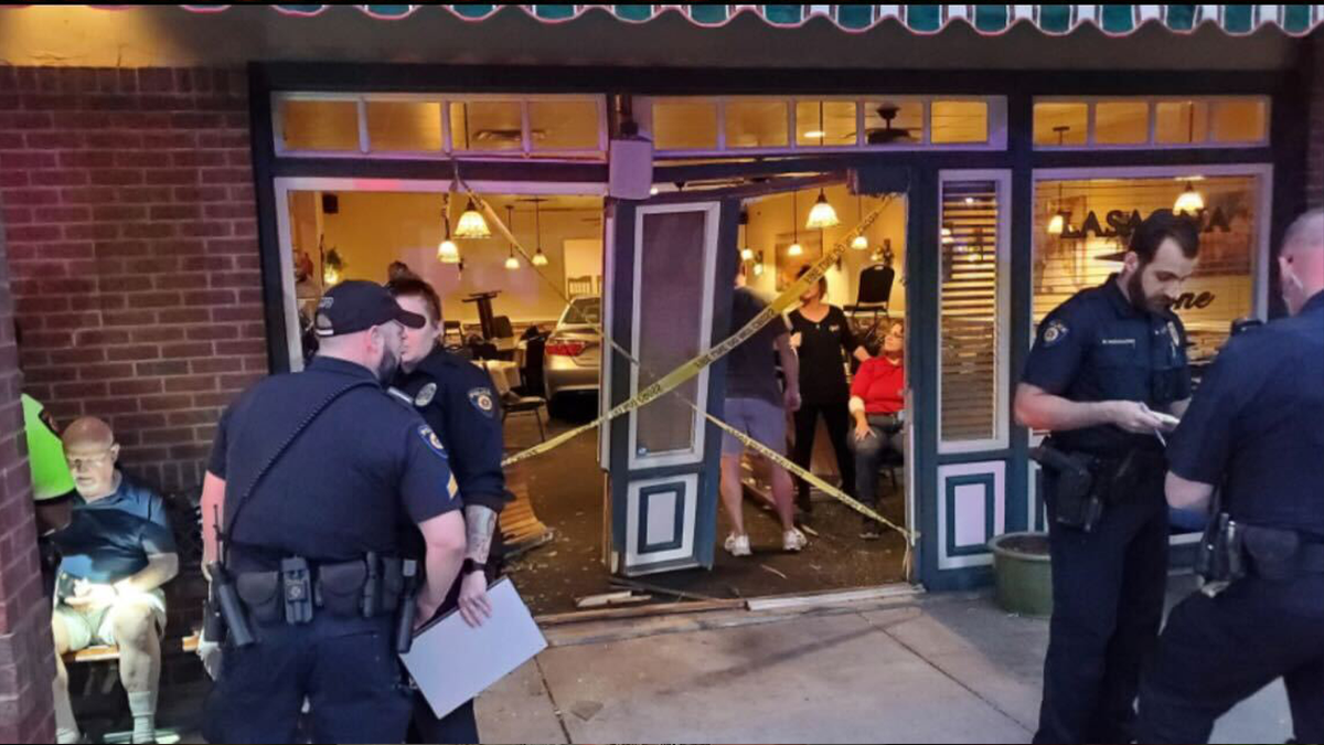 Police outside restaurant