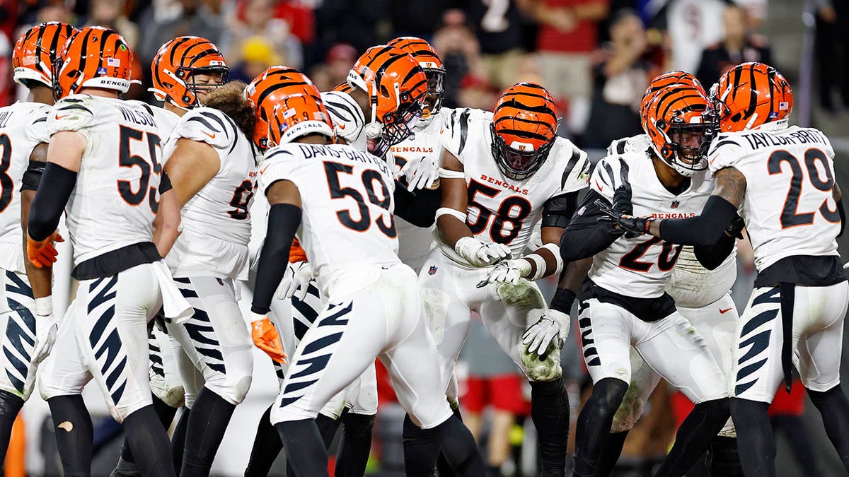 Bengals defense celebrates