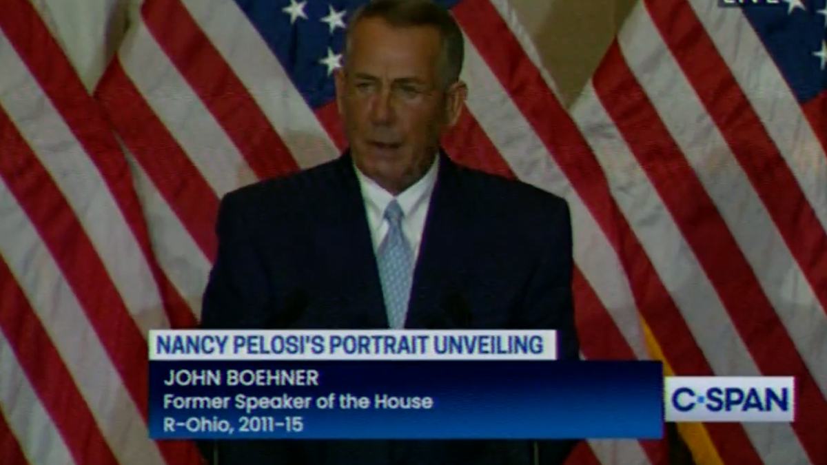 Boehner onstage