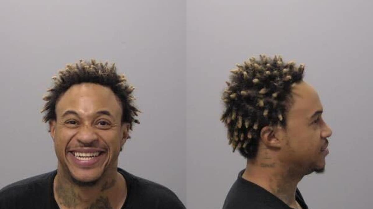 Former Disney Channel star Orlando Brown smiles in mug shot