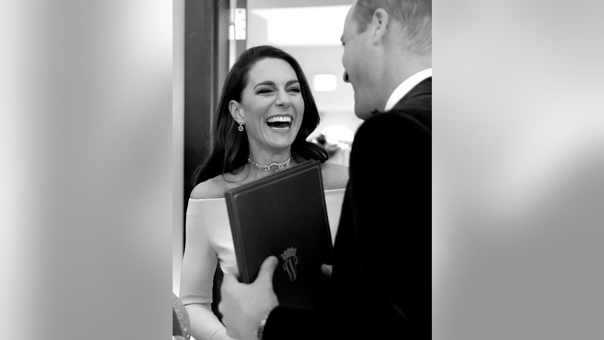 Prince William and Kate Middleton laughing