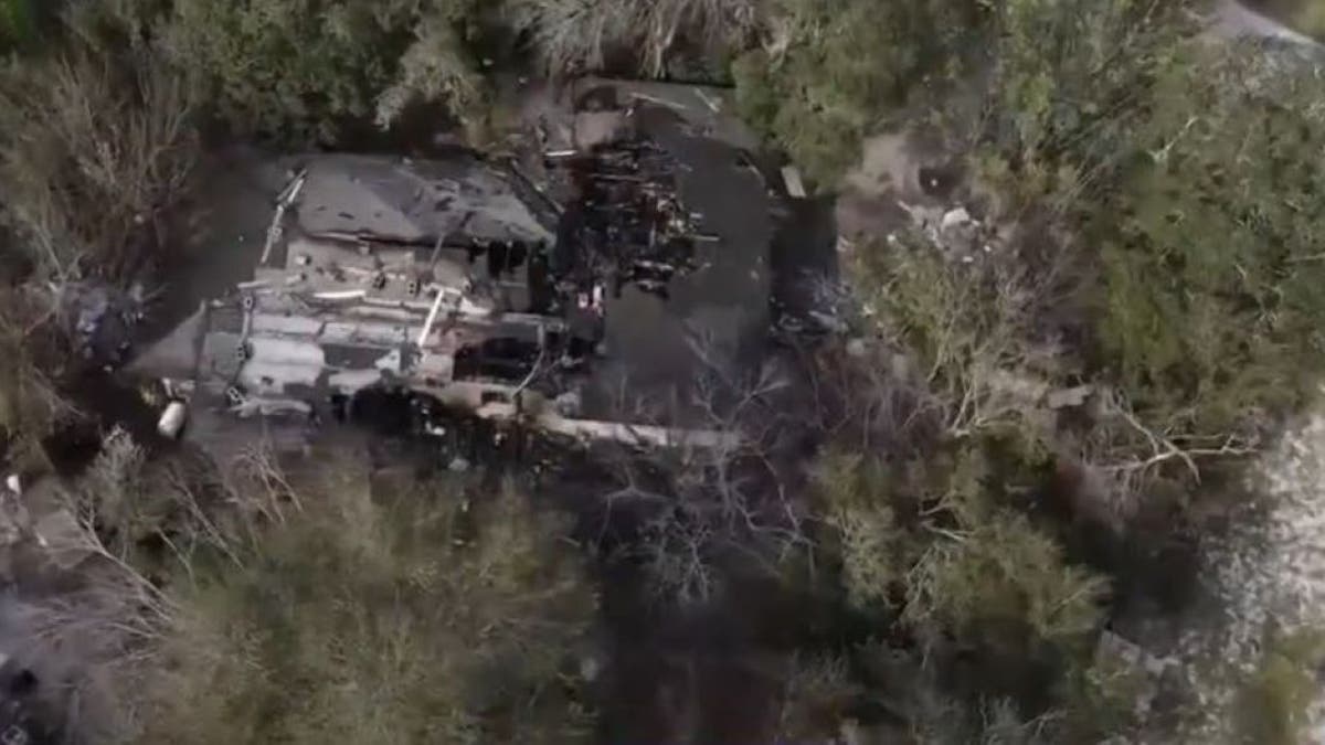 aerial view of fire damage to Florida home