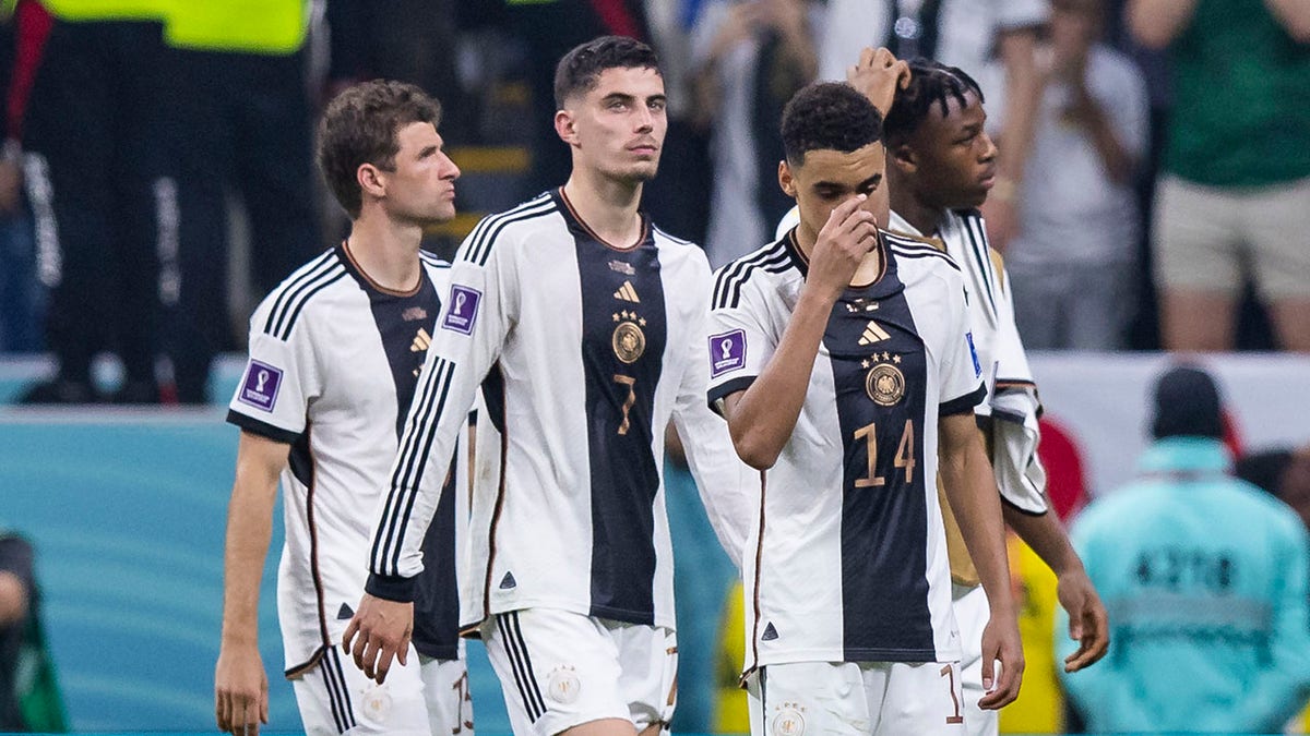 Germany team reacts after loss