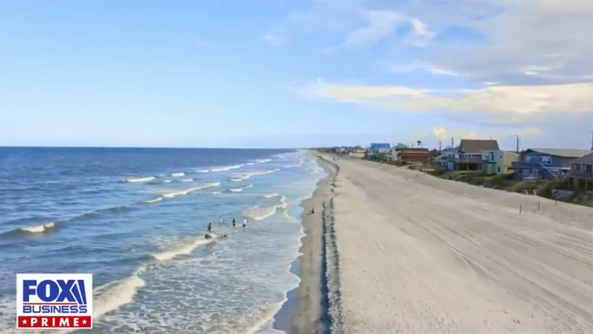 beach scene from "American Dream Home," in Florida