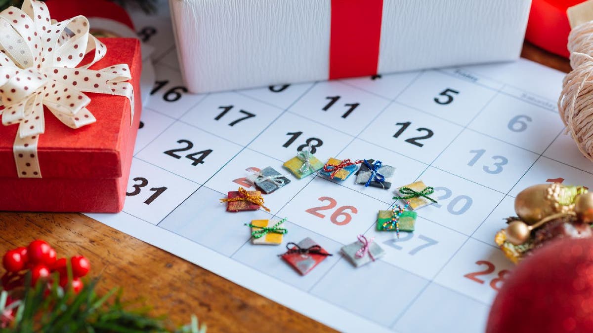 Boxing Day circled on calendar