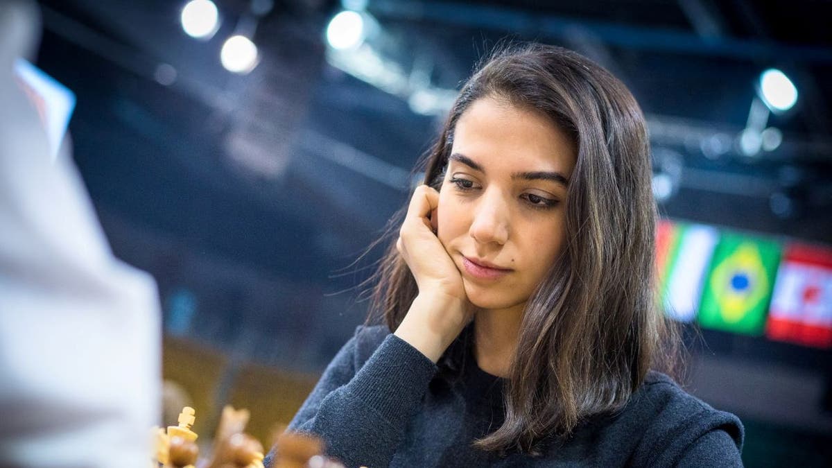 Female Iranian chess player competes at tournament without wearing hijab
