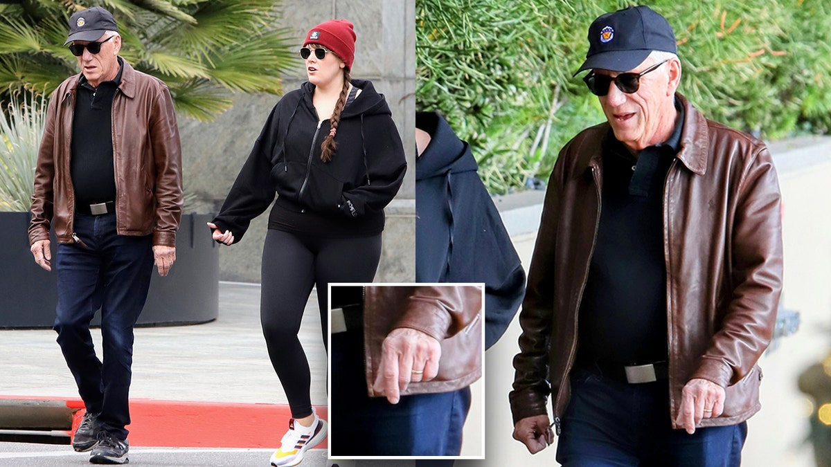 James Woods and Sara Miller on a walk in LA
