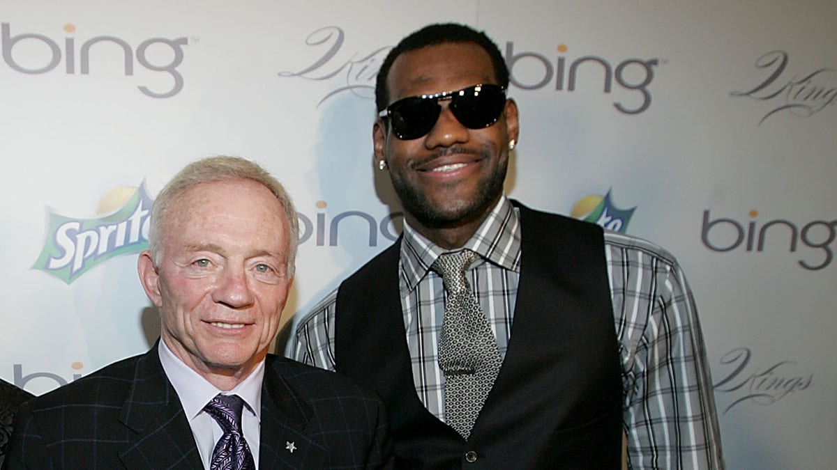Jerry Jones and LeBron James