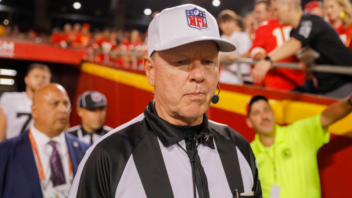 NFL referee close-up