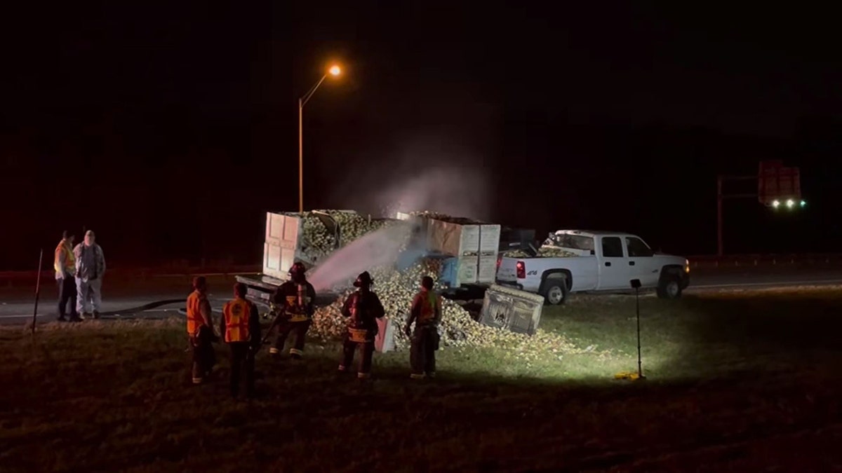 firefighters extinguishing fire