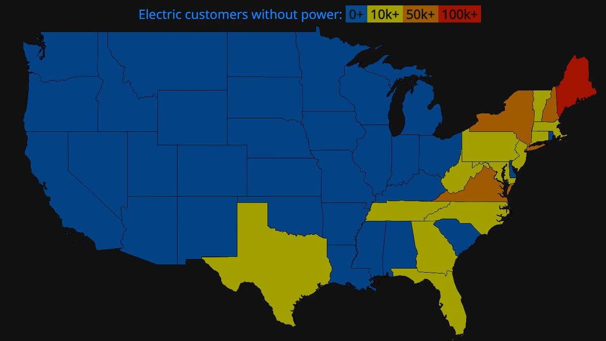 Power outage map