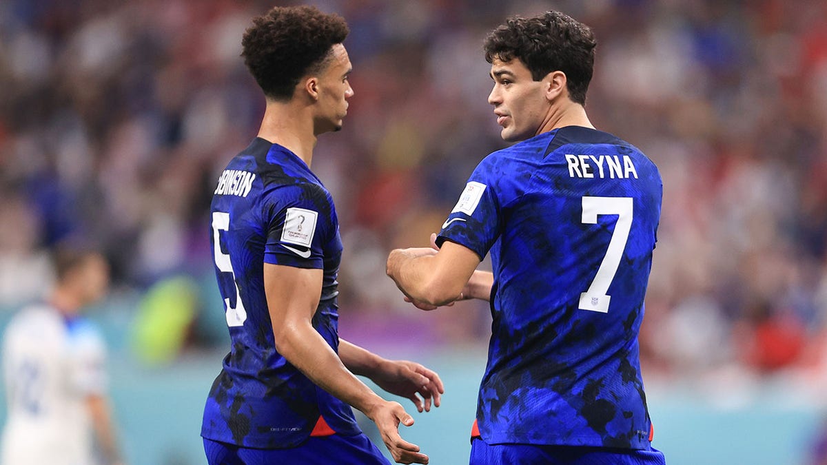 Gio Reyna and Antonee Robinson