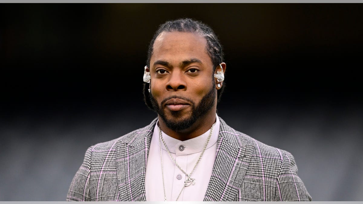 Richard Sherman smirks