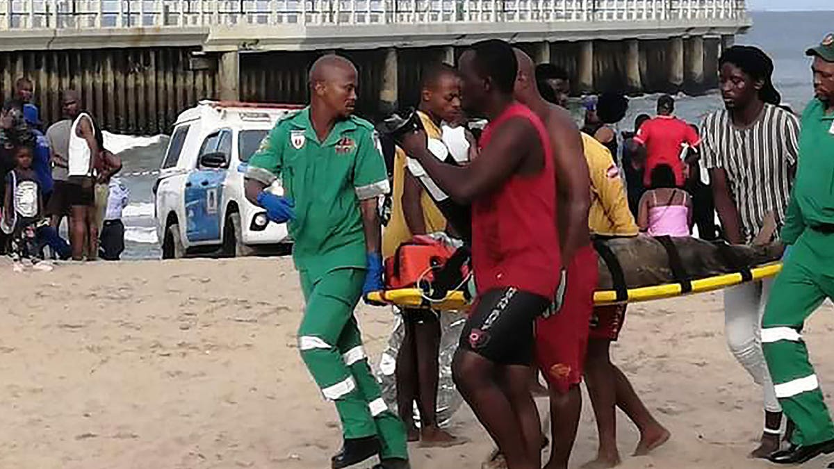 Injured people at South Africa beach
