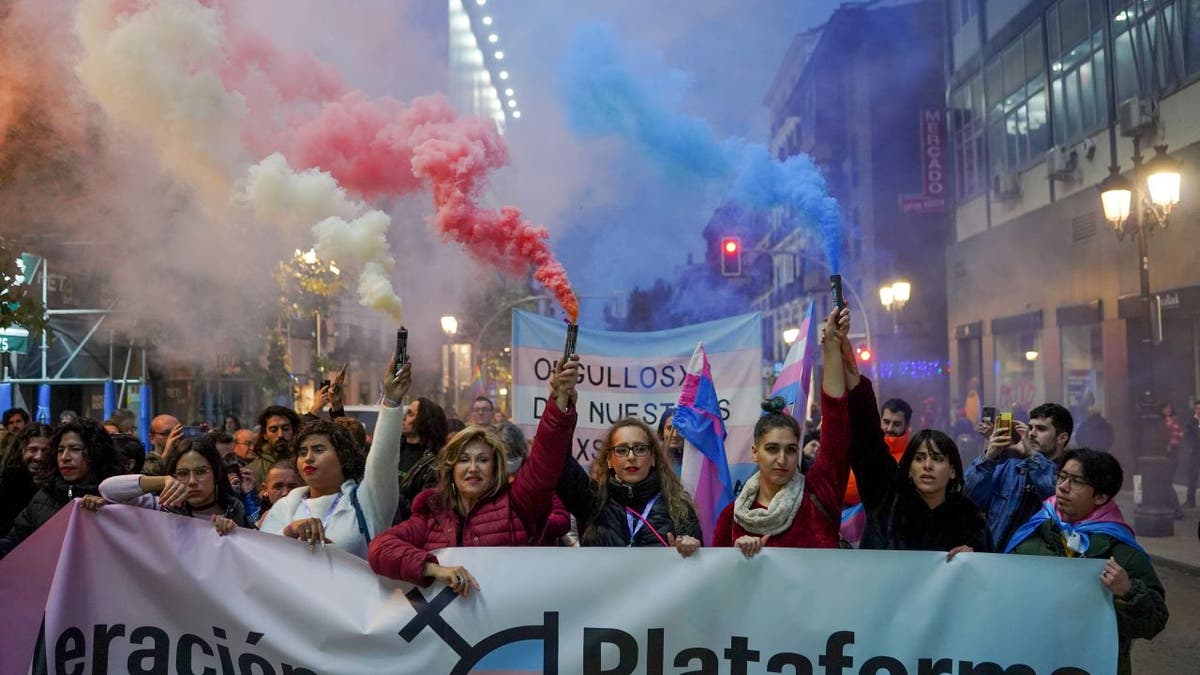 Trans protest in Spain