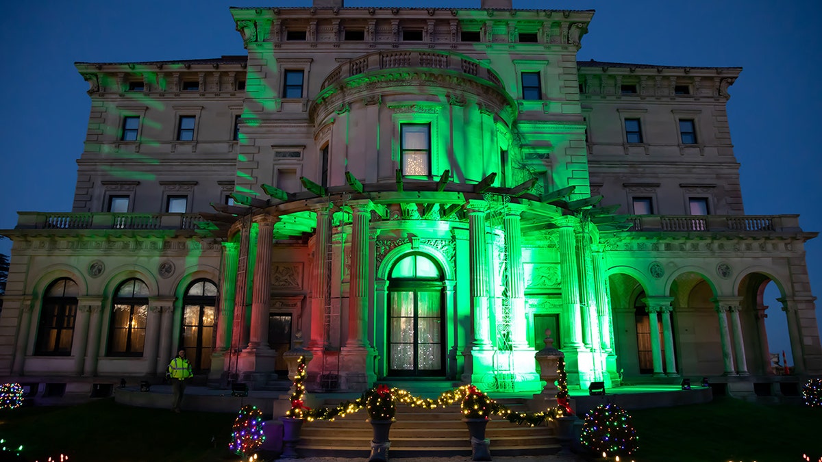 sparkling lights entrance display