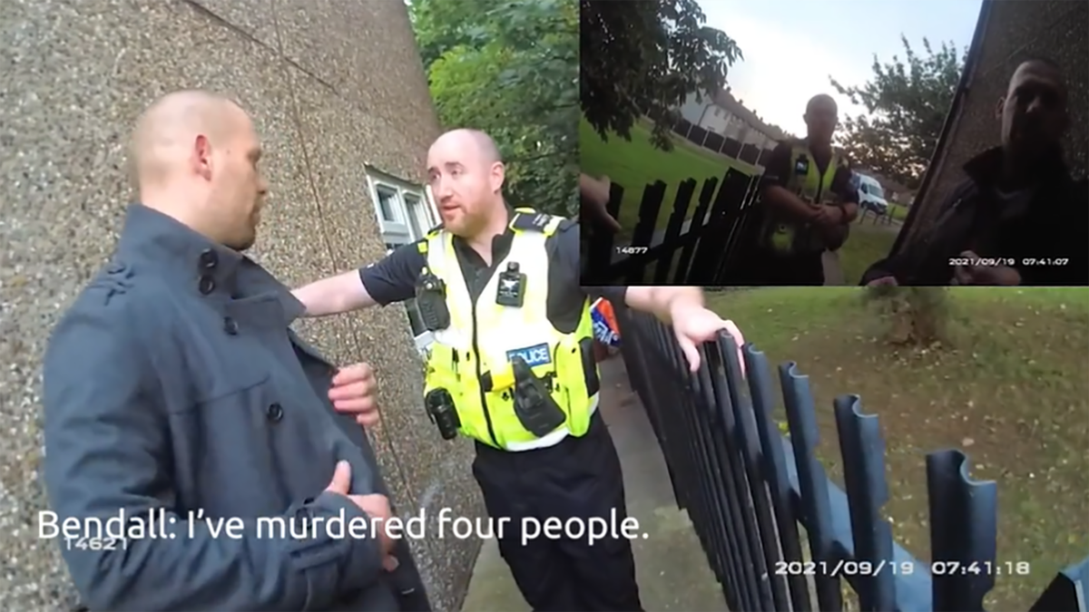 Damien Bendall bodycam footage