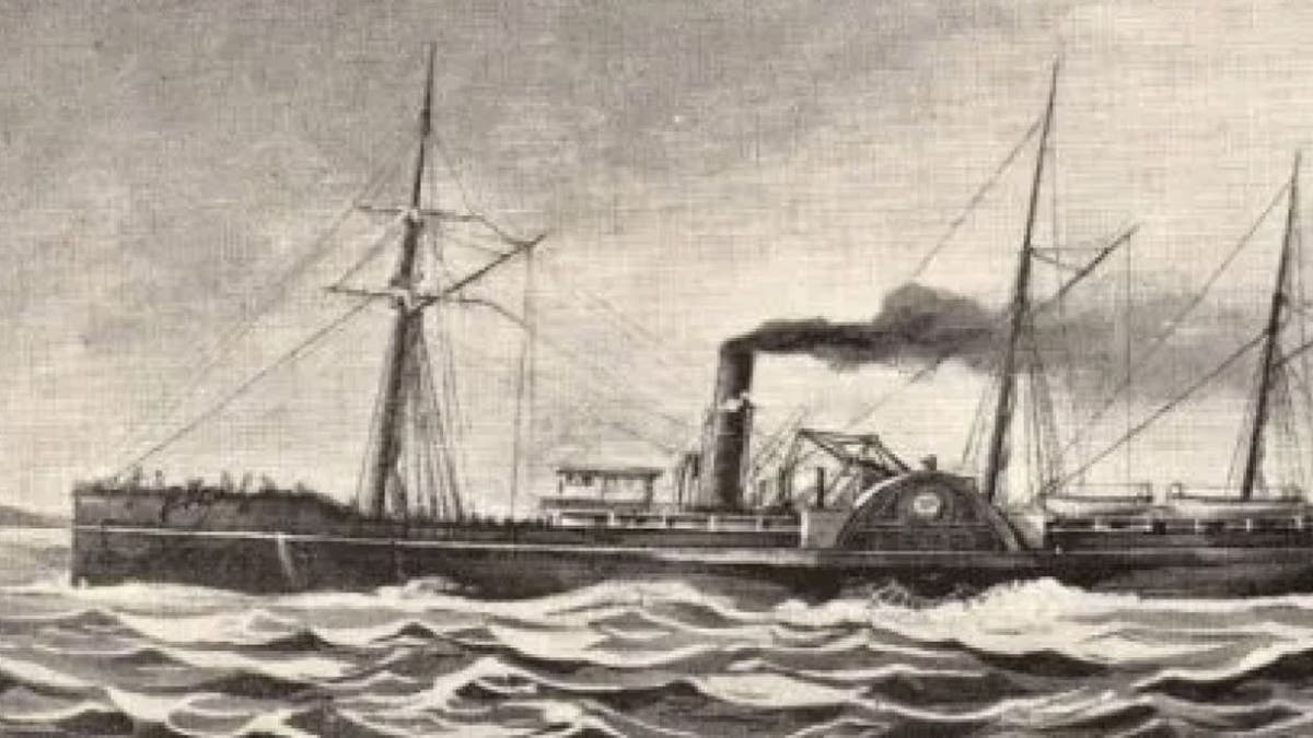 Drawing of the S.S. Pacific
