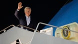 President Joe Biden waves as he boards Air Force One at Andrews Air Force Base, Md., on Tuesday, Dec. 27, 2022. Biden and his family are traveling to St. Croix, U.S. Virgin Islands, to celebrate New Year. (AP Photo/Manuel Balce Ceneta)