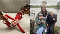 An 'elf' toy gone wrong: Mom gets creative to handle serious leg mishap
